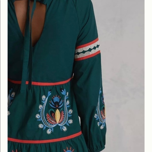 ANTHROPOLOGIE Let Me Be Embroidered Tunic Dress - Picture 5 of 14